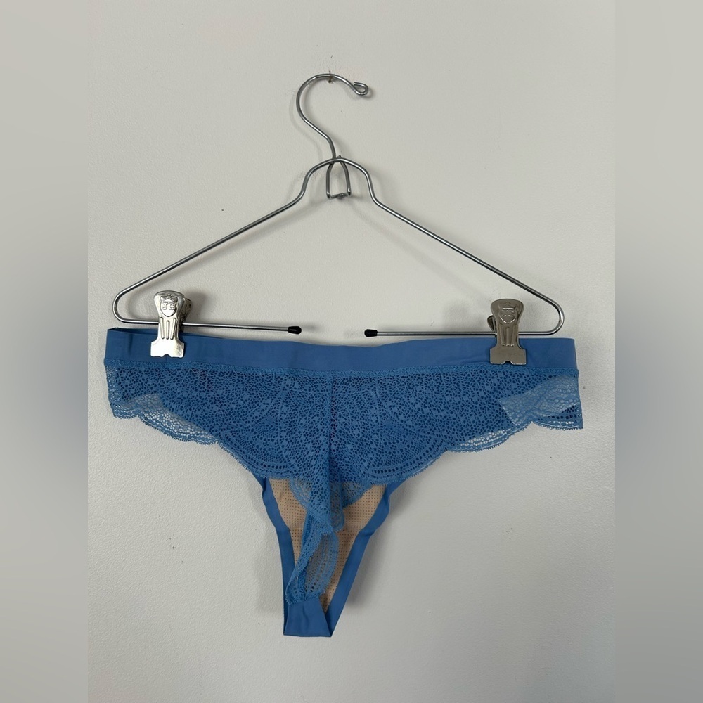 NWOT KNIX Essential Lace Thong Underwear Panties Medium Daylight - Picture 4 of 6